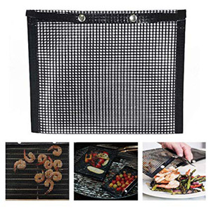 बाहरी खाना पकाने के लिए भोजन ग्रेड पुनः प्रयोज्य Bq ग्रिल बैग गैर-छड़ी जाल कपड़े - Product Image 6