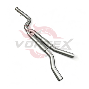 ท่อไอเสียกลาง Vortex SS304 Performance สำหรับ BMW G20 M340i B58 3.0T ระบบท่อไอเสียแบบเรซซิ่ง พร้อมเรโซเนเตอร์ แบบสองส่วน - Product Image 3