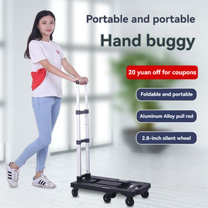 Opvouwbare En Draagbare Kar Hotel Keuken Luchthaven Vrachtvervoer Overdracht Opvouwbare Grote Chassis Handkar Flatfrom <span class=keywords><strong>Trolley</strong></span> - Product Image 6