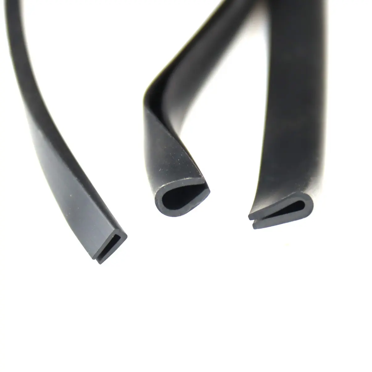 Black rubber U-shaped edge banding PVC edge banding steel plate wood plate metal edge scratch prevention