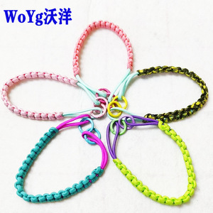 Correa de Muñeca Trenzada Hecha a Mano para Colgar Bolsos, Cordón de Paracord de 4 mm, Asa Corta de Tela Colorida, Múltiples Colores a Elegir - Product Image 4