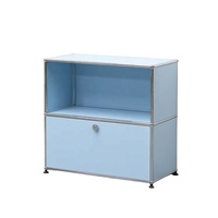 Mueble de Salón Moderno y Lujoso, Modular, Combinado, de Acero Inoxidable, de Gran Capacidad, con Cerradura