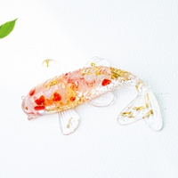 Ornement décoratif en cristal naturel fait main, en forme de poisson, best-seller transfrontalier, pour voiture et bureau