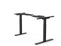 Cadre de bureau debout en L à double moteur Loctek E1L, capacité de charge de 100 kg, hauteur réglable, pour la maison et le bureau, clavier à mémoire LED et anti-collision