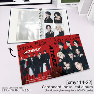 Lien pour tous les modèles |   Porte-cartes Kpop Stray Kids /pink and Black/Bantan Boys, 80 emplacements avec pages de recharge - Product Image 4