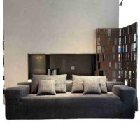 Ensemble de canapé-lit modulaire de luxe, carré, compressé sous vide, en tissu et mousse contemporains, pour salon, appartement, hôtel, villa