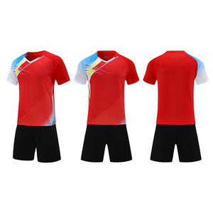 Conjunto de Camiseta de Fútbol Verde Neón para Hombre, Manga Corta, Cuello en V, Poliéster que Absorbe la Humedad, Uniforme para Todas las Temporadas, Ropa Deportiva para Adultos - Product Image 3