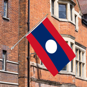 Venta al por mayor, envío rápido, logotipo personalizado, 100% banderas de poliéster, 3x5 pies, República Democrática Popular Lao, <span class=keywords><strong>Laos</strong></span>, <span class=keywords><strong>Bandera</strong></span> de todos los países - Product Image 6