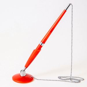 Stylos à bille publicitaires personnalisés de haute qualité en gros avec logo et chaîne - Product Image 2