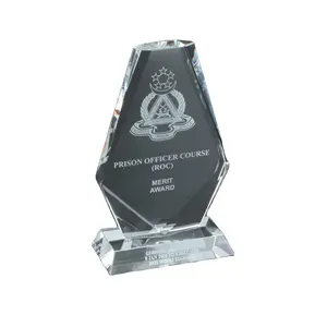 उच्च गुणवत्ता के 9 क्रिस्टल ट्रॉफी पुरस्कार कस्टम सबलिमिनेशन क्रिस्टल ट्रॉफी पुरस्कार पट्टिका