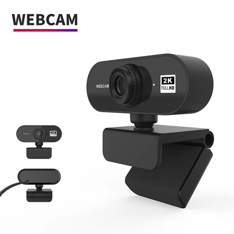 Hot Sale HD 2K USB Autofokus Kostenloser Treiber 360-Grad-Drehung Eingebaute digitale Mikrofon-Webcam-Kamera