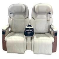 Siège de luxe personnalisable pour fourgonnette VIP, inclinable électriquement, en cuir modifié, avec porte-gobelet, étanche