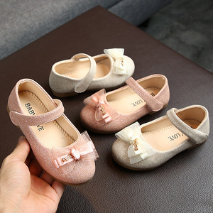 Nuove Ballerine Primaverili e Autunnali a Strato Singolo per Bambine con Chiusura a Strappo, Scarpe da Principessa Luminose e Traspiranti - Product Image 2