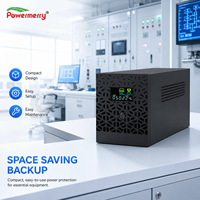 Onduleur de secours Europe 1500VA 900W 230Vac 50Hz AVR avec deux batteries 12V 9Ah, onde sinusoïdale simulée, temps de transfert 10ms pour Ordinateur, Routeur, TPV