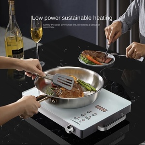 Table de cuisson électrique à brûleur unique, boîtier en acier inoxydable, panneau en verre trempé, commande tactile, affichage numérique, 3000-3999W, encastrable - Product Image 2