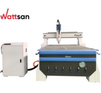 Wattsan 2025 M1 1325 1300*2500 6kw Machine de fraisage CNC pour bois et métal, routeur CNC 1300x2500 mm, machine de gravure pour portes en bois