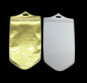 Kantong plastik laminasi depan transparan untuk paket casing ponsel ritsleting dapat ditutup kembali hadiah kecil kantong kemasan perhiasan - Product Image 3