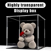 Vitrina Acrílica Transparente de 10x10x10cm, DPC10x10x10, para Coleccionables, Juguetes, Modelos y Figuras de Acción, a Prueba de Polvo, para Mostrador