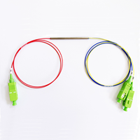 APT 1X2 PLC Coupler Double Triple Window 1310/1490/1550 Splitter SC UPC Unbalanced Ratio Splitter Garansi 5 Tahun untuk FTTX FTTH