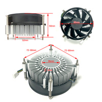 Intel Socket LGA115X 1700 1366 LAG1800 CPU Copper Core Insert TDP<65W Roulement à billes Push Pin Application