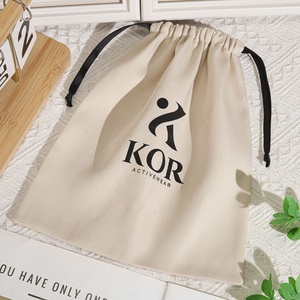 High Quality Cotton Twill Dust <strong>Bag</strong> for Handbag Custom Logo Printed Portable Cotton Gift Shoe Packing <strong>Drawstring</strong> <strong>Pouch</strong> - Product Image 3