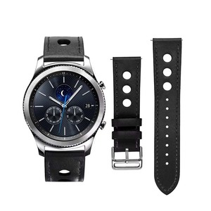 BEEFLYPOWER <span class=keywords><strong>Correa</strong></span> de Reloj de <span class=keywords><strong>Cuero</strong></span> de Repuesto Personalizada de 20 mm, Edición Limitada <span class=keywords><strong>Frontier</strong></span>/Classic para <span class=keywords><strong>Samsung</strong></span> <span class=keywords><strong>Gear</strong></span> <span class=keywords><strong>S3</strong></span> 46 mm 22 mm - Product Image 3