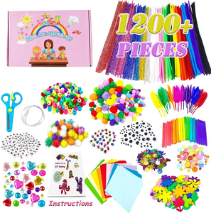 Venta al por Mayor de 1200 Piezas de Materiales para Manualidades, Juguetes Educativos para Niños, Set de Decoración para la Escuela - Product Image 1