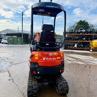 Mini-chenillard Kubota U17-3 haute flexibilité pour l'aménagement paysager et la démolition en intérieur, excavatrice légère de 3700 lb