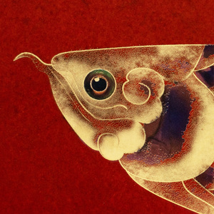 Art mural en laiton Arowana doré, minimaliste et grand, décoration porte-bonheur pour salon et chambre à coucher, fusion de style américain et <span class=keywords><strong>chinois</strong></span> - Product Image 4