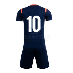 Maillot de football personnalisable pour adultes 2024, ensemble d'entraînement de haute qualité à séchage rapide, short inclus, OEM disponible, logo d'équipe 100% personnalisable - Product Image 2