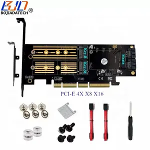 M.2 NGFF M-Key B-Key Msata SSD Adapter zu PCIe 3.0 4X PCI-E 8X 16X Expansion Converter Riser Card