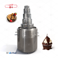 Nouvelle Fontaine à Chocolat Commerciale Personnalisable LST, Machine à Gouttes de Chocolat Liquide en Acier Inoxydable 304, Alimentation par Prise/Batterie