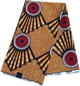 Tissus Imprimés Wax <span class=keywords><strong>Africain</strong></span> <span class=keywords><strong>Pagne</strong></span> Dutch Wax 100 % Coton, Tissu <span class=keywords><strong>Africain</strong></span> de 6 Verges/Pièce pour Fête - Product Image 4