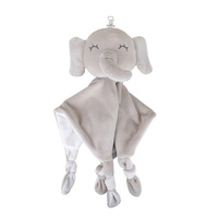 Doudou éléphant pour nouveau-né, couverture de sécurité pour bébé, cadeau pour bébé garçon, pour nourrisson et tout-petit, couverture en peluche, jouet