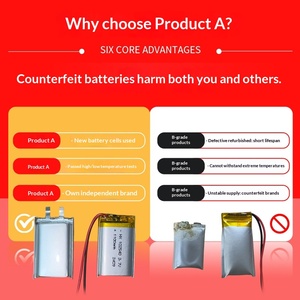 Manufacturer <strong>14500</strong> Lithium Ion <strong>Rechargeable</strong> <strong>Battery</strong> Pack 3.7V 800mAh Intercom MP3 MP4 Player Prismatic Cylindrical <strong>Batteries</strong> - Product Image 3