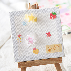 2 hojas de pegatinas 3D plegables de estilo antiguo hechas a mano con diseño de material de tienda de campaña, pegatinas decorativas DIY - Product Image 4