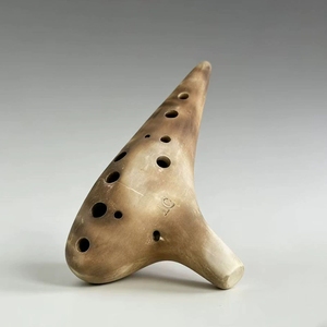 Ocarina en argile naturelle brûlée à 12 trous, instrument de musique pour débutant, vente en gros - Product Image 2