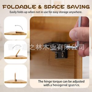 Bamboo Sofa Tray 40.9x26.4x29.5cm <b>Storage</b> Box For Living Room Center Use - Product Image 5