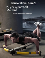 Équipement de fitness multifonctionnel innovant tout-en-un : stimulateur musculaire des bras, appareil d'entraînement du tronc, extenseur de poitrine, rouleau abdominal