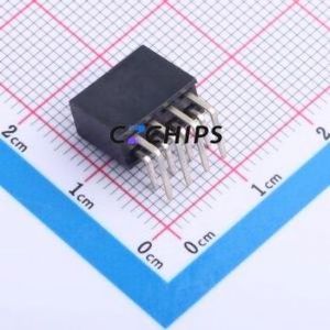 PM254-2-04-W-8.5 Pin Socket Bent Lead Through Hole,P=2.54mm Connector 2x4P 2.54mm 2.54mm Square Hole - Product Image 2