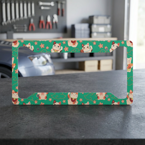 Chill N Confetti Maneki Neko Lucky Cats – Support de plaque d'immatriculation durable en plastique pour voiture - Product Image 2