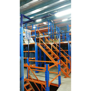 맞춤형 중량급 선택적 팔레트 랙 메자닌 플로어 다락 플랫폼 조절 가능한 강철 플레이트 그레이팅 부식 방지 - Product Image 4