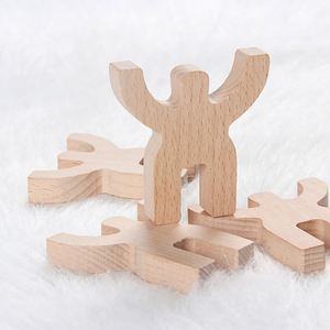 Jeu amusant unique pour développer les compétences, blocs à empiler en forme d'Hercule, jouet d'équilibre en bois - Product Image 5