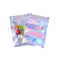 Sacs laser perforés auto-scellants 7*10cm 9*12cm 10*15cm 12*20cm 14*20cm pour bijoux, étuis de téléphone, pochettes holographiques en plastique