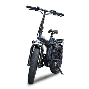 Ncyclebike motor duplo para pneu, motor dobrável elétrico com bateria de 13ah para neve, 500w ecycle fat, design moderno, 20 polegadas e 48v