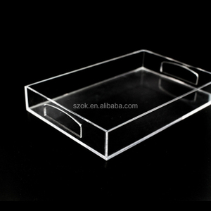 Bandeja de plexiglás acrílico personalizada fácil de limpiar transparente de clase alta al por mayor bandeja de carta de papel Acrílico - Product Image 5