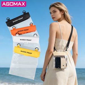 Funda Impermeable para Teléfono con Alta Transparencia IPX8, para Colgar en el Cuello o Cruzada al Cuerpo, Bolsa Impermeable Extra Grande para Teléfono, para Piscina - Product Image 6