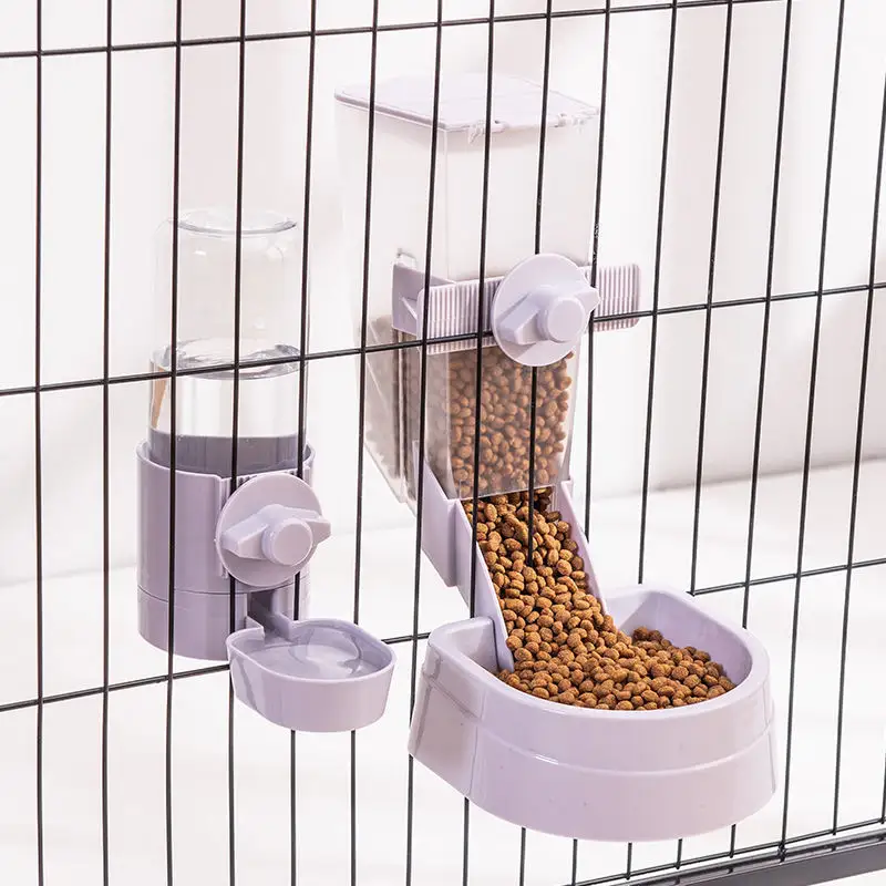 Hot Sale Dog Food Feeder Cage Hanging Pet Water Feeder Pet Water Feeder Hanging For Puppy Cats Rabbit Pet Feeding Products