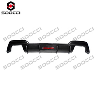 Difusor Trasero de Fibra de Carbono Seca TAKD con Luz LED para BMW Serie 3 320i 330i M340i 2019-2022