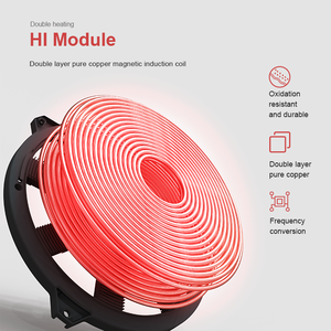 タッチコントロール耐久性ポータブル家庭用誘導調理器ポット機能付き1800Wプラスチックハウジング - Product Image 5